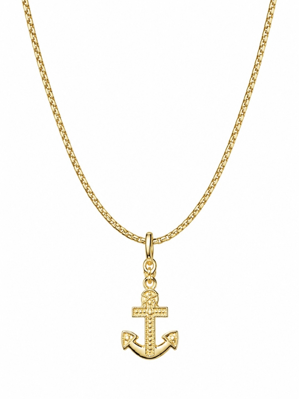 EFFY Gold Tone Anchor Pendant Necklace Nautical Maritime Jewelry Gift New